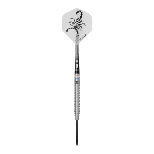 Bulls Challenger Kendji Steinbach Steeldarts - 23 g Das Bild zeigt Bulls Challenger Kendji Steinbach Steeldarts - 23g. Diese Steeldarts bieten Präzision und Qualität im Spiel.