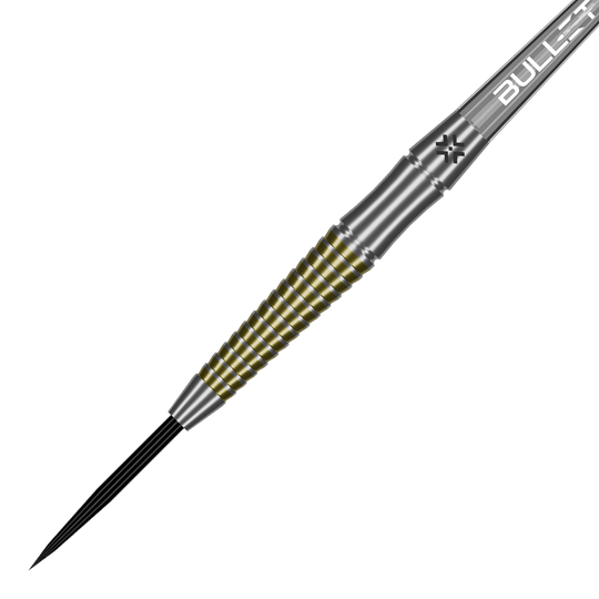Freccette in acciaio Bullet Fang Abgebildet sind die Bullet Fang Steeldarts aus Seitenansicht. Die Darts werden im Profil dargestellt.