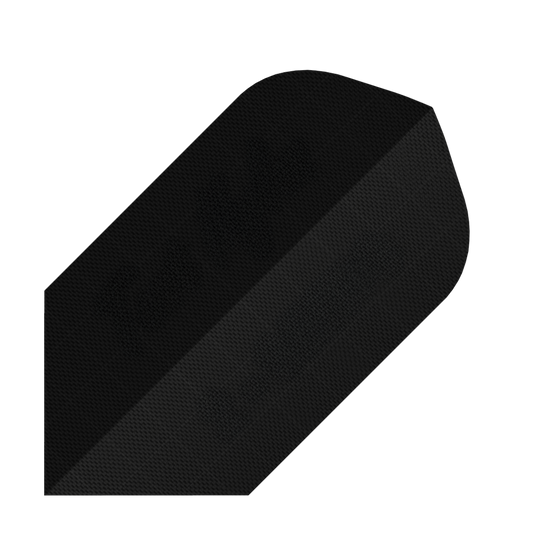 Alette in tessuto di nylon - Sottili - NERE Dies ist ein schwarzer Nylon-Stoff Slim Flight. Der Flight ist für Dartpfeile geeignet und hat eine schlanke Form.