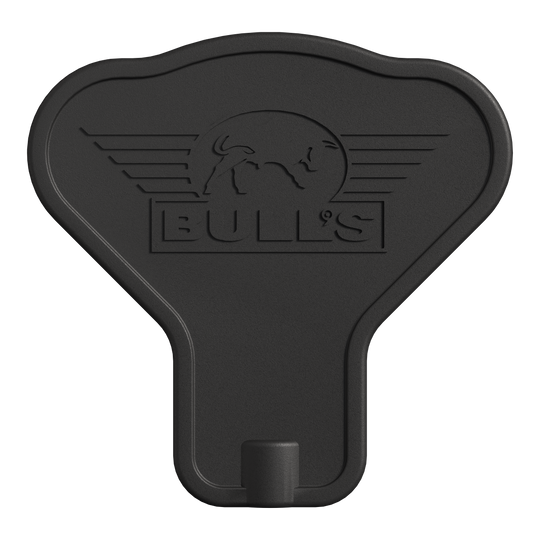 Strumento per i punti convertibili dei Bulls NL Das Bild zeigt ebenfalls das Bulls NL Convertible Points Tool. Es hilft beim sicheren Ein- und Ausbau von Dartspitzen.