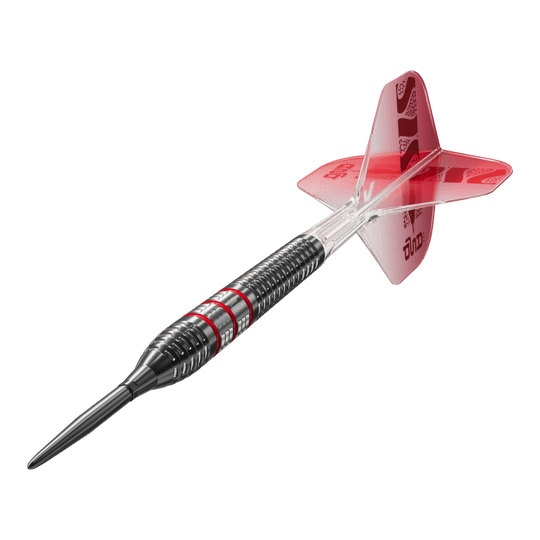 Freccette in acciaio Target Nathan Aspinall 95K Swiss Point Abgebildet ist der Target Nathan Aspinall 95K Swiss Point Steeldarts. Der Dart hat ein elegantes Design, ideal für präzises Werfen.