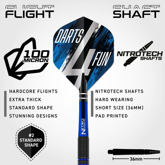 Freccette in acciaio Red Dragon David Williams V1 - 23 g Dieses Bild zeigt Red Dragon David Williams V1 Steeldarts - 23g. Sie eignen sich perfekt für professionelle Dartspieler.