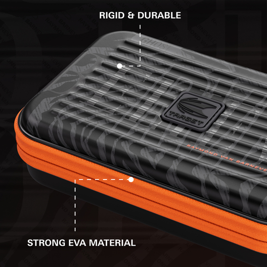 Custodia per freccette Takoma XL Ghost Series Raymond Van Barneveld Das Bild zeigt das Takoma XL Ghost Series Raymond Van Barneveld Dartcase. Das Dartcase dient zur sicheren Aufbewahrung von Dartpfeilen.