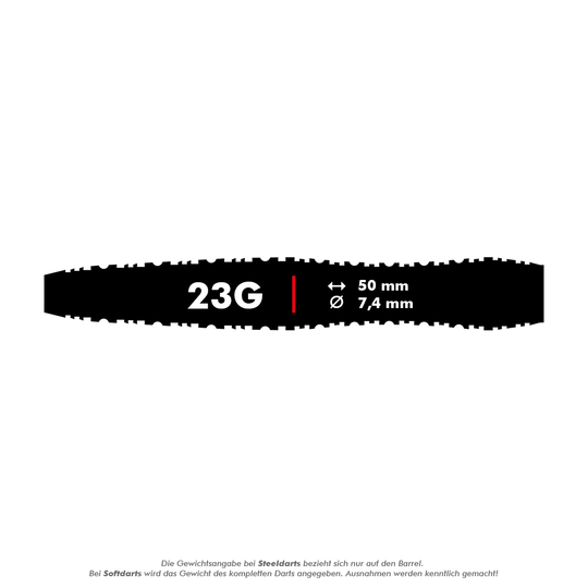 Freccette in acciaio Shot ZEN Scallop Turbo Point - 23 g Freccette in acciaio Shot ZEN Scallop Turbo Point - 23 g
