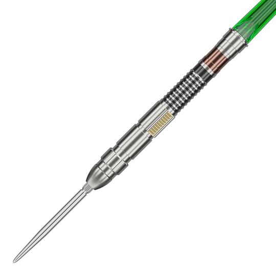 Target Star Wars Luke Skywalker Jedi Knight Lightsaber Limited First Edition Darts - 24 g Das Bild zeigt die Target Star Wars Luke Skywalker The Jedi Knight Light Saber Limited Edition Steeldarts - 24g. Die Darts sind im Star Wars Stil und als limitierte Edition erhältlich.