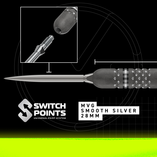 Winmau Michael Van Gerwen TS-PRO Switch Point Steeldarts Winmau Michael Van Gerwen TS-PRO Switch Point Steeldarts