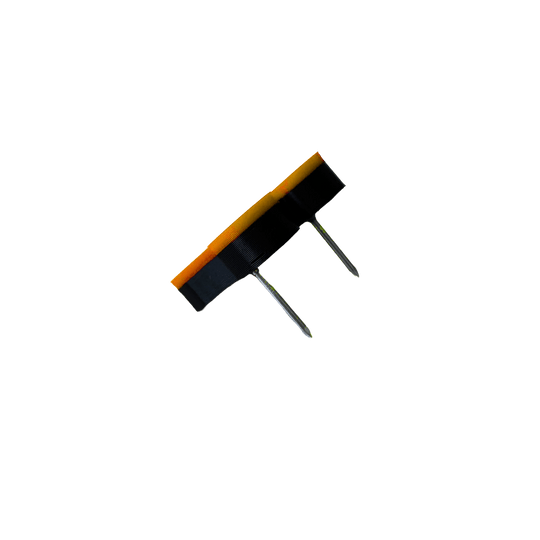 Anelli numerati per freccette McDart / Anello numerato classico Hier sieht man die Rückseite eines Classic Orange Board. Die Farbe ist überwiegend orange.