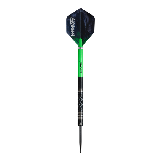 Freccette in acciaio Unicorn Wraith James Wade Unicorn Wraith James Wade Steeldarts sind auf dem Bild dargestellt. Sie haben ein modernes Design und sind hochwertig verarbeitet.