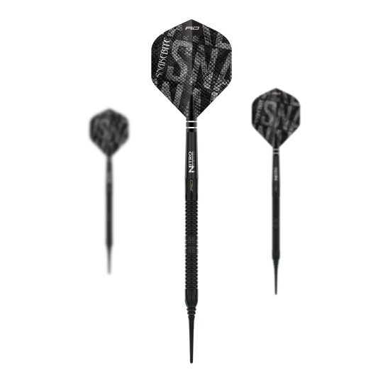 Freccette morbide Red Dragon Peter Wright Snakebite Black Mamba - 20 g Red Dragon Peter Wright Snakebite Black Mamba Softdarts - 20g. Das Bild zeigt das Set der Softdarts mit 20 Gramm Gewicht.