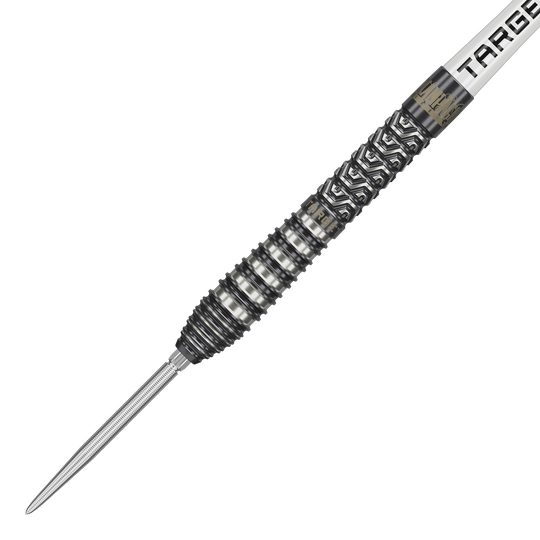 Das Bild zeigt Target Charlie Manby Swiss Points Steeldarts. Ein Steeldart aus der Kollektion wird dargestellt.