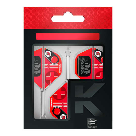 Voli standard Target K-Flex Press Start n. 2 Abgebildet sind die Target K-Flex Press Start No2 Standard Flights. Es handelt sich um stabile Dartflights in Standardform.