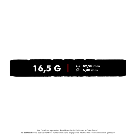 Freccette morbide McDart 85 Tungsten V7 - 16,5 g