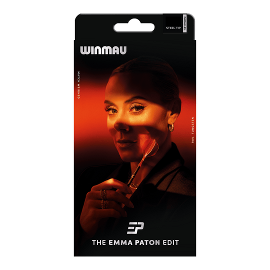 Dardi in acciaio Winmau Emma Paton Edit - 23 g Abgebildet ist das Produkt Winmau Emma Paton Edit Steeldarts - 23 g. Die Steeldarts sind speziell für Dartspieler entworfen.