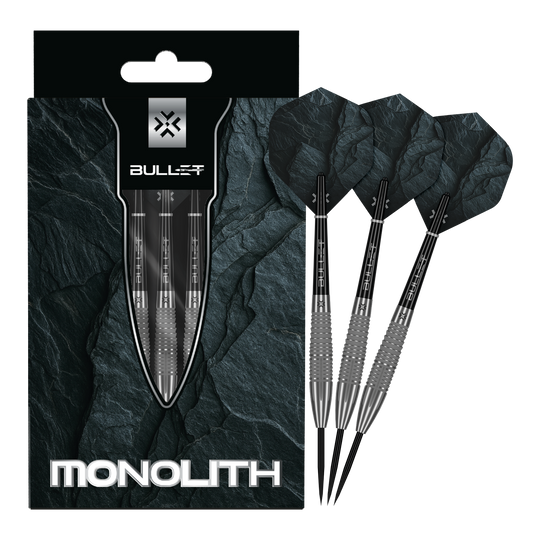 freccette in acciaio Bullet Monolith Abgebildet sind die Bullet Monolith Steel Darts in voller Länge. Dieses Produkt eignet sich für das Steeldart-Spiel.