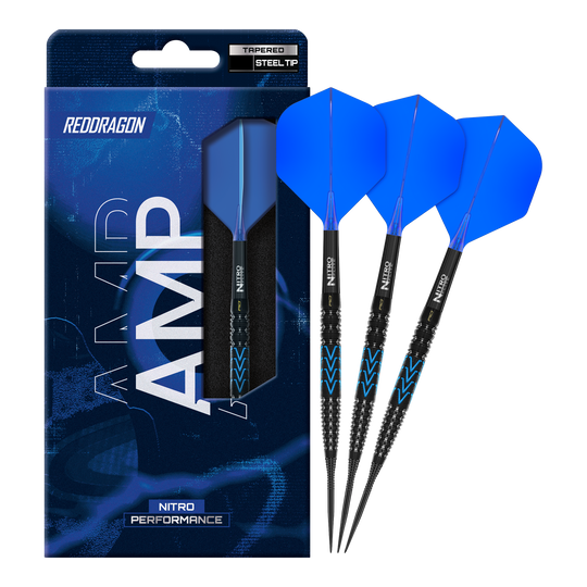 Freccette in acciaio affusolate Red Dragon Amp Dies ist ein Bild der Red Dragon Amp Tapered Steeldarts. Die Darts sind für professionelle Spieler entwickelt.