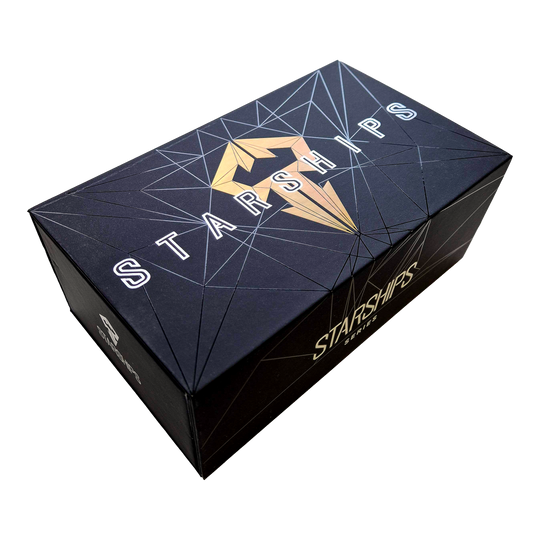 Caliburn Starships Series Hyperion Steeldarts - 22 g Das Bild zeigt die Caliburn Starships Series Hyperion Steeldarts mit 22 Gramm. Es handelt sich um hochwertige Darts für präzises Spielen.
