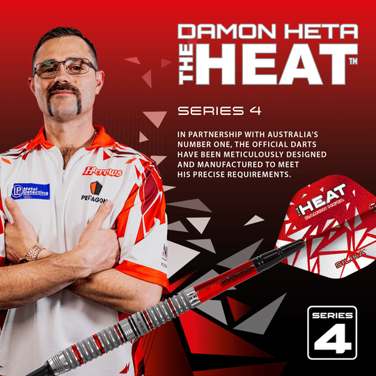 Freccette morbide Damon Heta Series 4 di Harrow Abgebildet sind die Harrows Damon Heta Series 4 Softdarts. Die Darts bieten ein modernes Design und hohe Funktionalität.