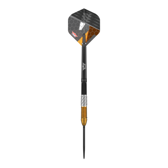 Bulls NL Dirk Van Duijvenbode 95% Convertibile Punti Steeldarts Abgebildet sind Bulls NL Dirk Van Duijvenbode 95% Convertible Points Steeldarts. Die Steeldarts sind robust und für Profis konzipiert.