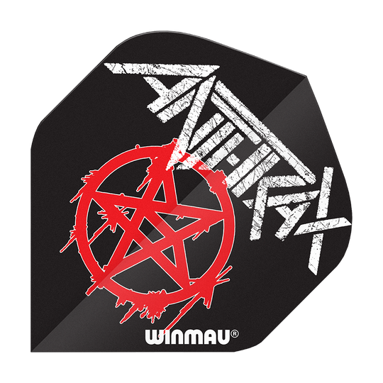 Winmau Rockstar Legends Anthrax Logo Standard Flights