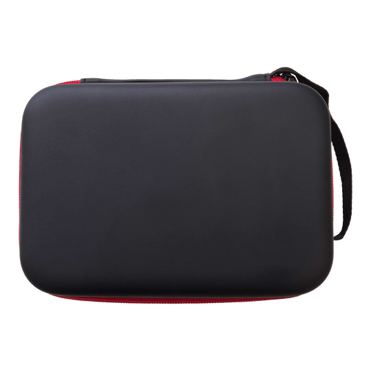 Custodia per freccette McDart System-4 Das Bild zeigt ein Dartcase in schwarzer Farbe. Es ist ein Aufbewahrungsetui für Dart-Zubehör.