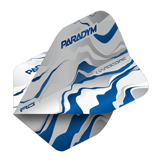 Red Dragon Hardcore Premium Paradym Blue Premium No2 Voli Standard Zu sehen ist ein einzelner Blue Premium No2 Standard Flight aus der Serie Red Dragon Hardcore Paradym. Der Flight ist in einem attraktiven Blauton gehalten und für Dartpfeile geeignet.