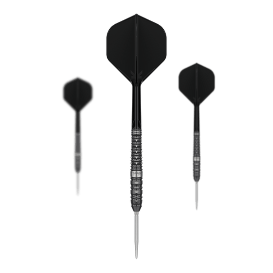 Freccette in acciaio Target Japan Black Marque Eclipse Swiss Point - 23 g Die Abbildung zeigt das Set der Target Japan Black Marque Eclipse Swiss Point Steeldarts - 23g. Das Set beinhaltet mehrere Darts in erstklassiger Qualität.