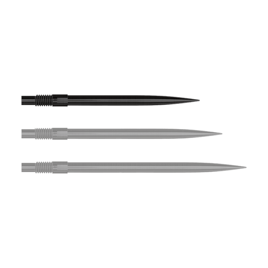Punte per freccette Harrows Quick Point - Nere Abgebildet ist ein Produkt mit dem Dateinamen 'QP23974_Harrows_QuickPoint_Dartspitzen_Schwarz_30mm_1'. Das Bild zeigt schwarze Dartspitzen.