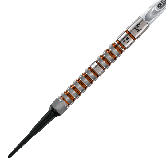 Freccette morbide Luke Woodhouse Series 3 di Harrow - 18 g Gezeigt wird das Harrows Luke Woodhouse Series 3 Softdarts - 18g Set. Die Softdarts sind Teil der Luke Woodhouse Serie.