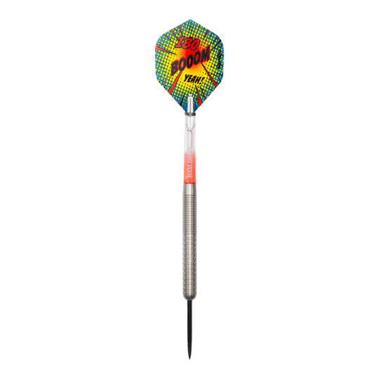 Freccette in acciaio Karella Comic Line CL-1 - 22 g Abgebildet ist der Karella Comic Line CL-1 Steeldarts - 22g. Diese Aufnahme zeigt das Produkt aus einer bestimmten Perspektive.