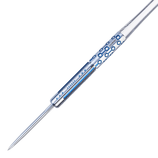 Caliburn Starships Series Demeter Steeldarts - 23 g Das Bild zeigt die Caliburn Starships Series Demeter Steeldarts mit einem Gewicht von 23g. Die Steeldarts sind detailliert dargestellt.