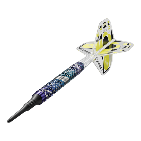 Freccette morbide Target Luke Littler Edge - 19 g Hier sieht man die Target Luke Littler Edge Softdarts - 19g. Sie sind ideal für ambitionierte Spieler geeignet.