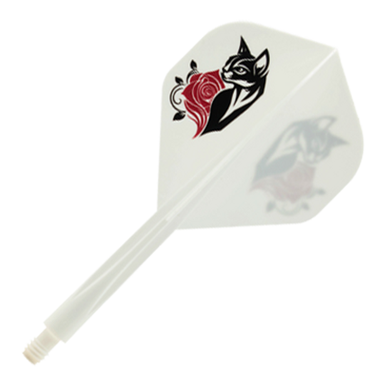 Sistema di alberi di volo standard Condor AX Black Cat White Abgebildet ist das Condor AXE Black Cat White Standard Flight-Shaft-System. Das Produkt bietet eine Kombination aus Flight und Shaft für mehr Stabilität beim Dartspiel.