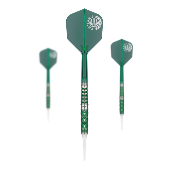 Freccette morbide Motomu Sakai Xeno GEN1 della serie Prime di Target Japan - 19 g Abgebildet ist ein Set Target Japan Prime Series Motomu Sakai Xeno GEN1 Softdarts mit 19 Gramm. Das Produkt besteht aus hochwertigen Softdarts für das professionelle Dartspiel.