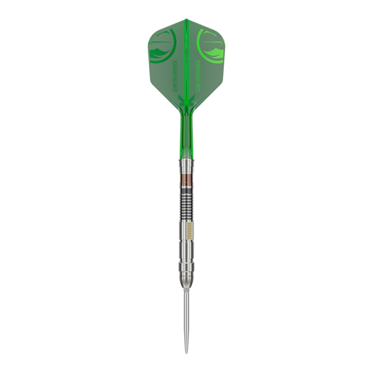 Target Star Wars Luke Skywalker Jedi Knight Lightsaber Limited First Edition Darts - 24 g Das Bild zeigt die Target Star Wars Luke Skywalker The Jedi Knight Light Saber Limited Edition Steeldarts - 24g. Es handelt sich um eine limitierte Dart-Edition, inspiriert von Luke Skywalker aus Star Wars.