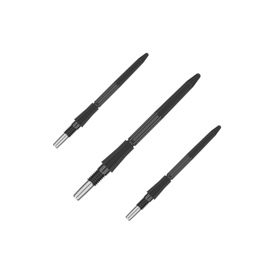 Punte per freccette Target Elysian Archetype 43 Swiss Point in acciaio - Nere Dieses Bild zeigt schwarze Dartspitzen, 30 mm lang, von Target Elysian Archetype 43 SwissPoint. Die Spitzen sind einzeln abgebildet.