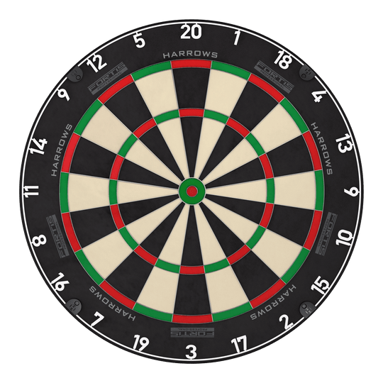 Bersaglio per freccette in acciaio Harrows Fortis Hier sieht man das Produkt Harrows Fortis Steeldartboard. Es bietet eine erstklassige Spielfläche für Dartfans.