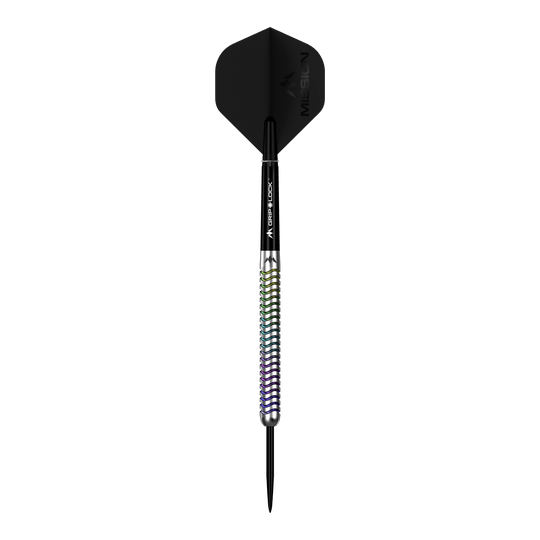 Freccette in acciaio Mission Mirage Hier sieht man Mission Mirage Steeldarts. Die Darts sind für professionelle Spiele konzipiert.