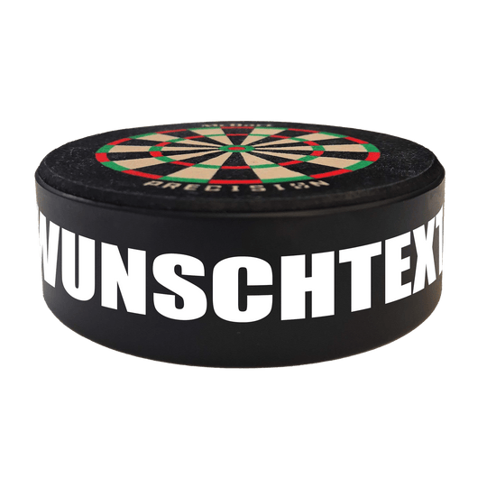 Bersaglio mini McDart Precision con testo personalizzato Das Bild zeigt das Produkt mit dem Dateinamen 765_McDart_Mini_Precision_Dartboard_Darthalter_2_Impact. Es handelt sich um ein Dartartikel von McDart.