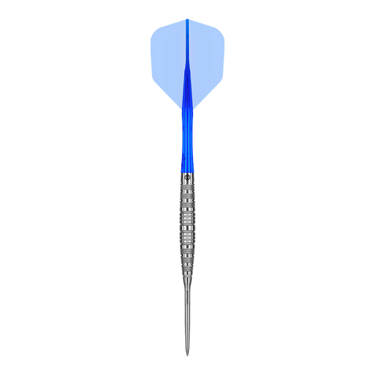 Freccette in acciaio Caliburn Rix EZ-EVO R6 Das Produkt Caliburn Rix EZ-EVO R6 Steeldarts wird gezeigt. Die Aufnahme hebt die Gestaltung und die Struktur des Darts hervor.