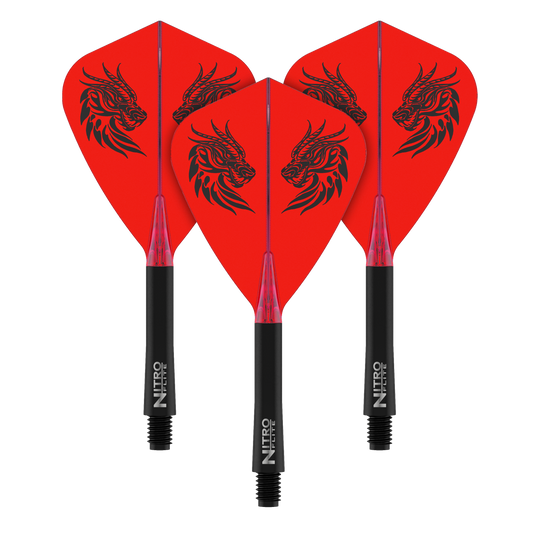 Red Dragon Nitro Flite - Voli con aquilone di Jonny Clayton Auf diesem Bild ist ein Artikel mit dem Dateinamen X1091_Red_Dragon_Nitro_Flite_Jonny_Clayton_Kite_Flights_Medium_34mm_2 abgebildet. Es handelt sich vermutlich um Zubehör für Darts oder Flights.