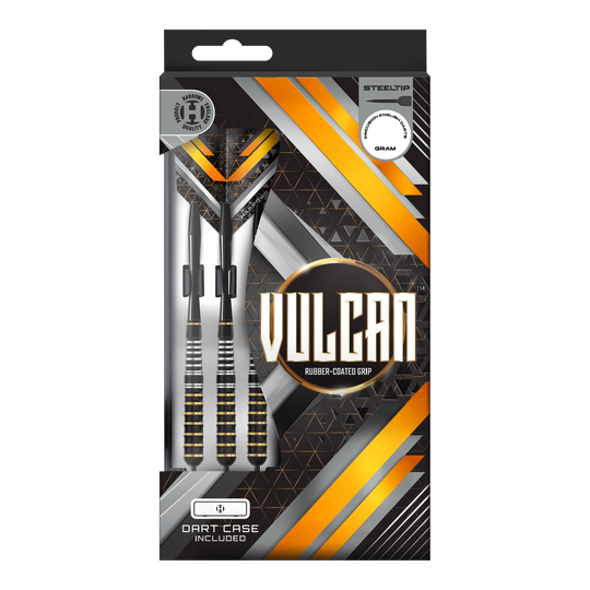 Freccette in acciaio Harrows Vulcan Das Bild zeigt Harrows Vulcan Steeldarts. Die hochwertige Verarbeitung ist deutlich sichtbar.