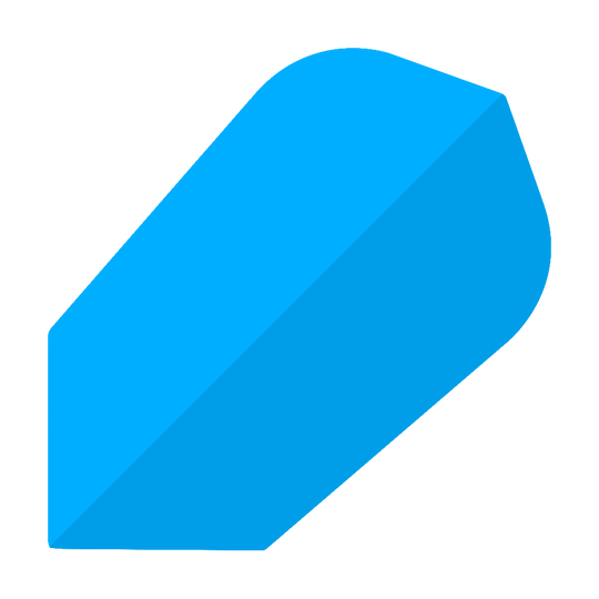 Voli Poly-Plain Slim Blu Dies ist ein blauer Poly-Plain Slim Flight. Der Flight ist für Dartpfeile und hat eine schlanke Form.