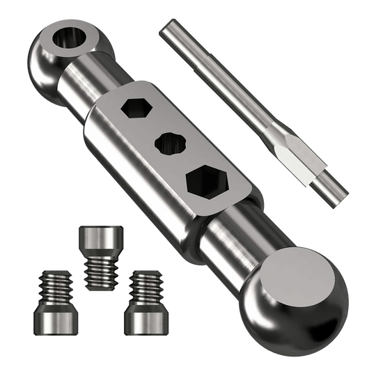 Kit di avviamento Caliburn Caliburn Starter-Kit. Das Bild stellt ein Starter-Set für Dartspieler mit verschiedenen Komponenten dar.