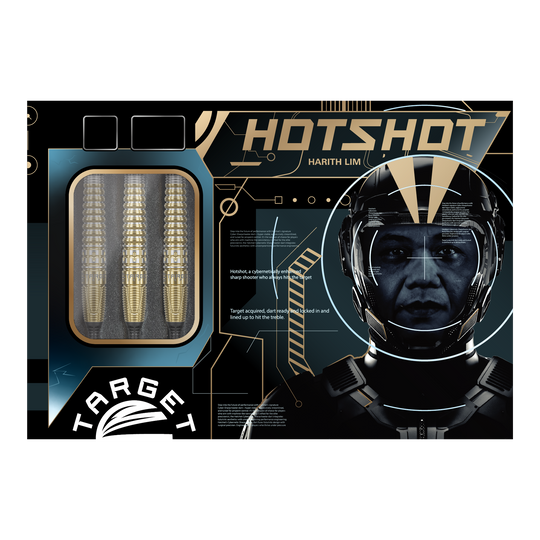 Freccette morbide Target Japan Prime Series Harith Lim HotShot GEN3 - 18 g Die Target Japan Prime Series Harith Lim HotShot GEN3 Softdarts - 18g werden gezeigt. Diese Softdarts zeichnen sich durch ihr schlankes Design aus.