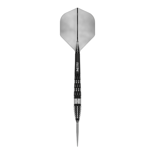 Dardi in acciaio a siluro Red Dragon Recon Zu sehen sind Red Dragon Recon Torpedo Steeldarts - 23g. Die Darts sind nebeneinander angeordnet.