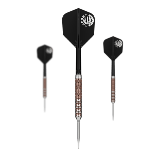 Freccette in acciaio Target Japan Prime Series George Nishitani Raptor GEN6 Swiss Point Target Japan Prime Series George Nishitani Raptor GEN6 Swiss Point Steeldarts sind abgebildet. Das Produkt ist für professionelle Dartspieler geeignet.