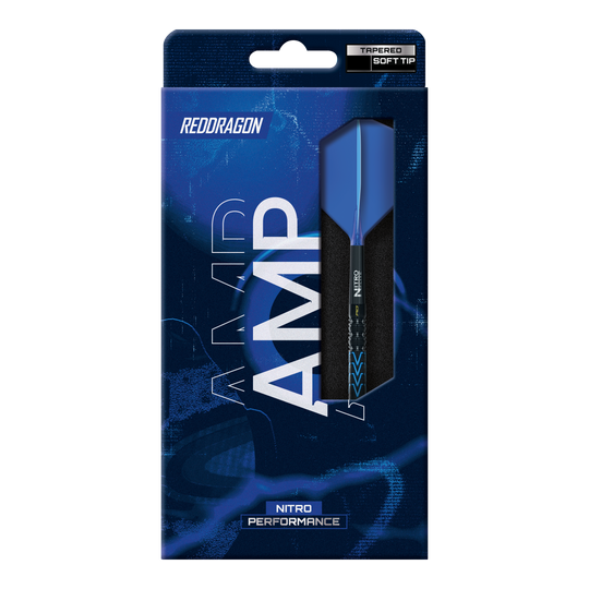 Freccette morbide affusolate Red Dragon Amp - 20 g Abgebildet sind die Red Dragon Amp Tapered Softdarts mit einem Gewicht von 20g. Die Pfeile besitzen ein schlankes und modernes Design.