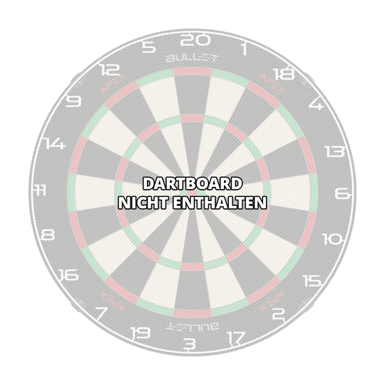 Anello numerico per bersaglio per freccette Bild mit dem Dateinamen BT1000100_Bullet_Dartboard_Zahlenring_Wei_3. Wahrscheinlich ist darauf ein weiterer weißer Zahlenring für ein Dartboard zu sehen.