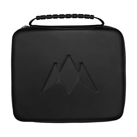 Portafoglio Mission Luxor Dart Eine Nahaufnahme eines schwarzen Dart-Wallets ist abgebildet. Das Wallet bietet Platz für Darts und Zubehör.