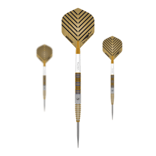 Daryl Gurney Signature Edition Steeldarts Winmau - 23 g Hier sieht man das Winmau Daryl Gurney Signature Edition Steeldarts - 23g Set. Es eignet sich ideal für Turniere oder das Training zuhause.